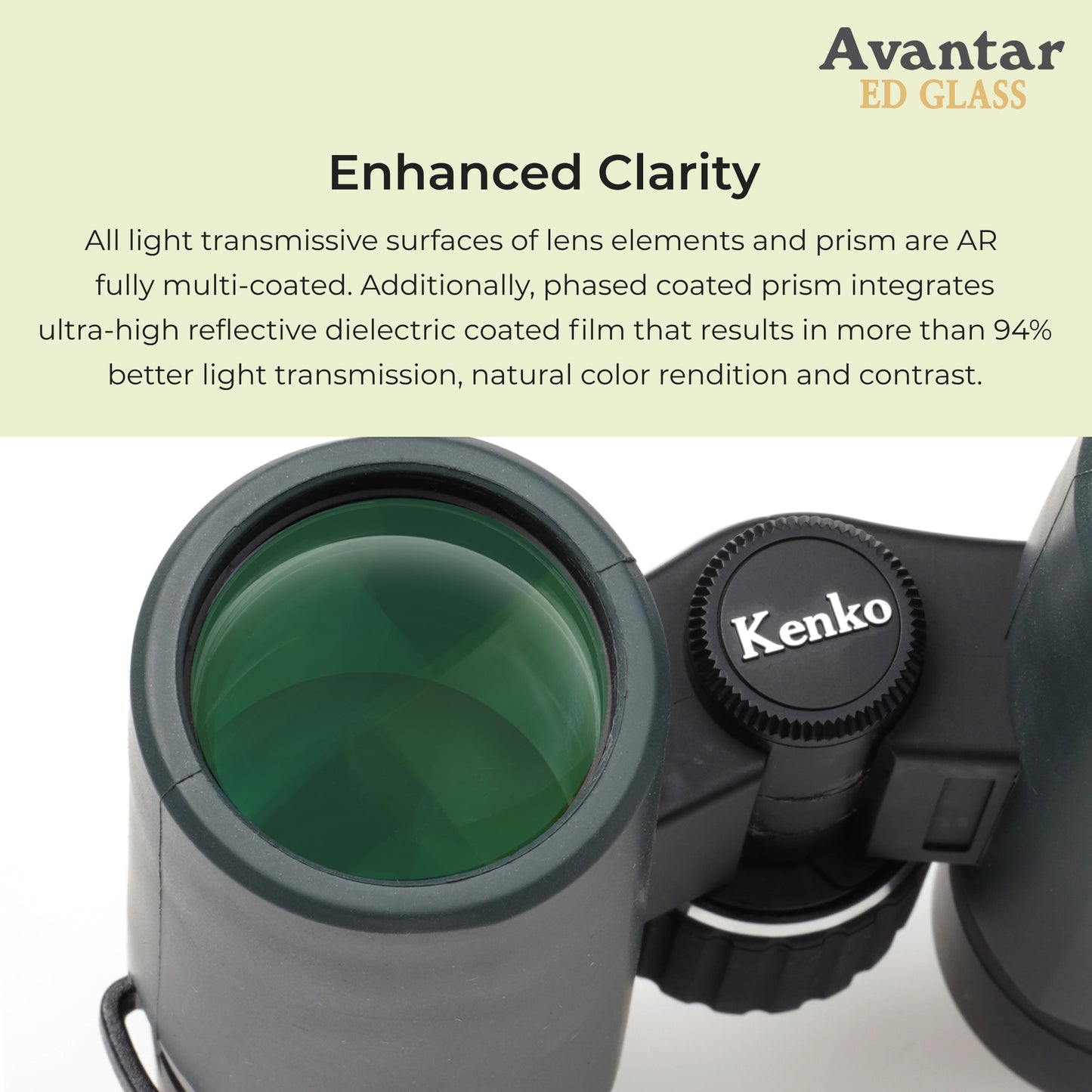 Kenko Avantar ED II ED Glass Binocular, Waterproof IPX7