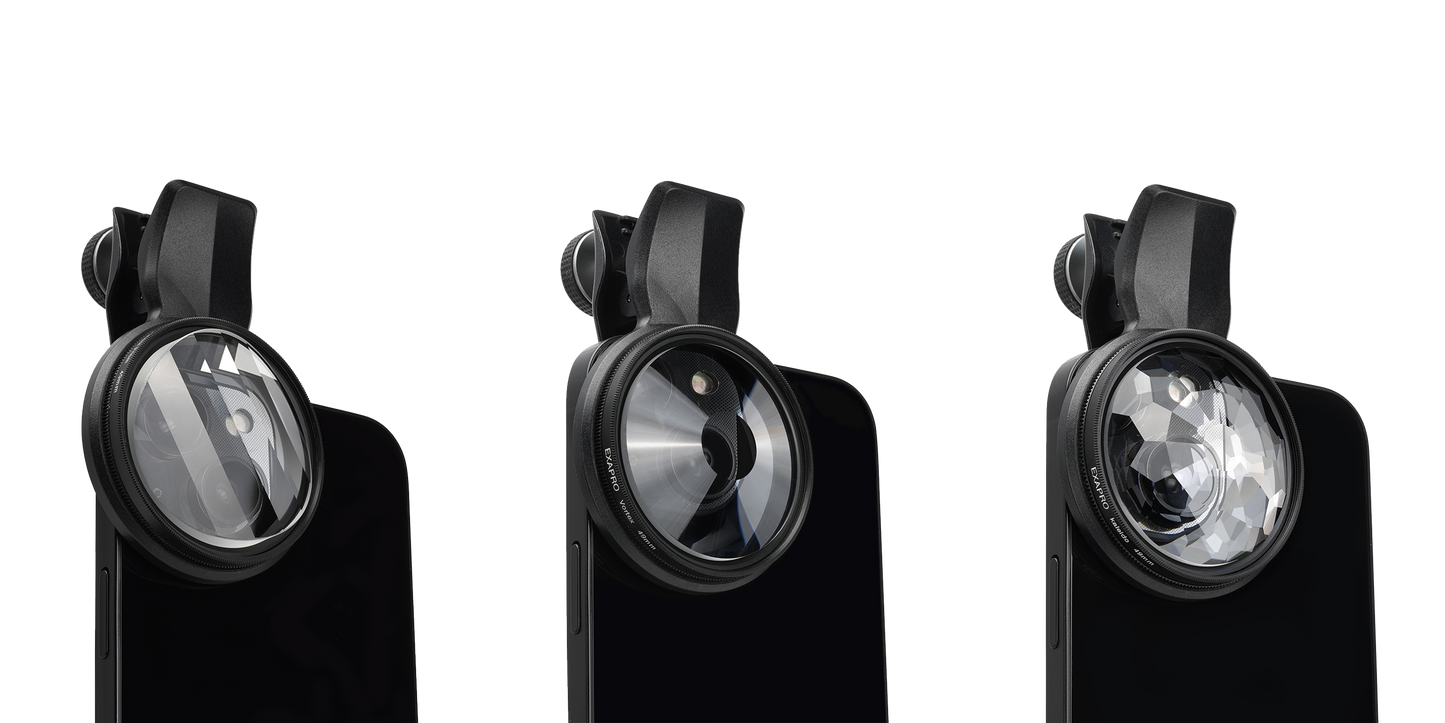 EXAPRO Filter Clip + 49mm Prism Filter Set