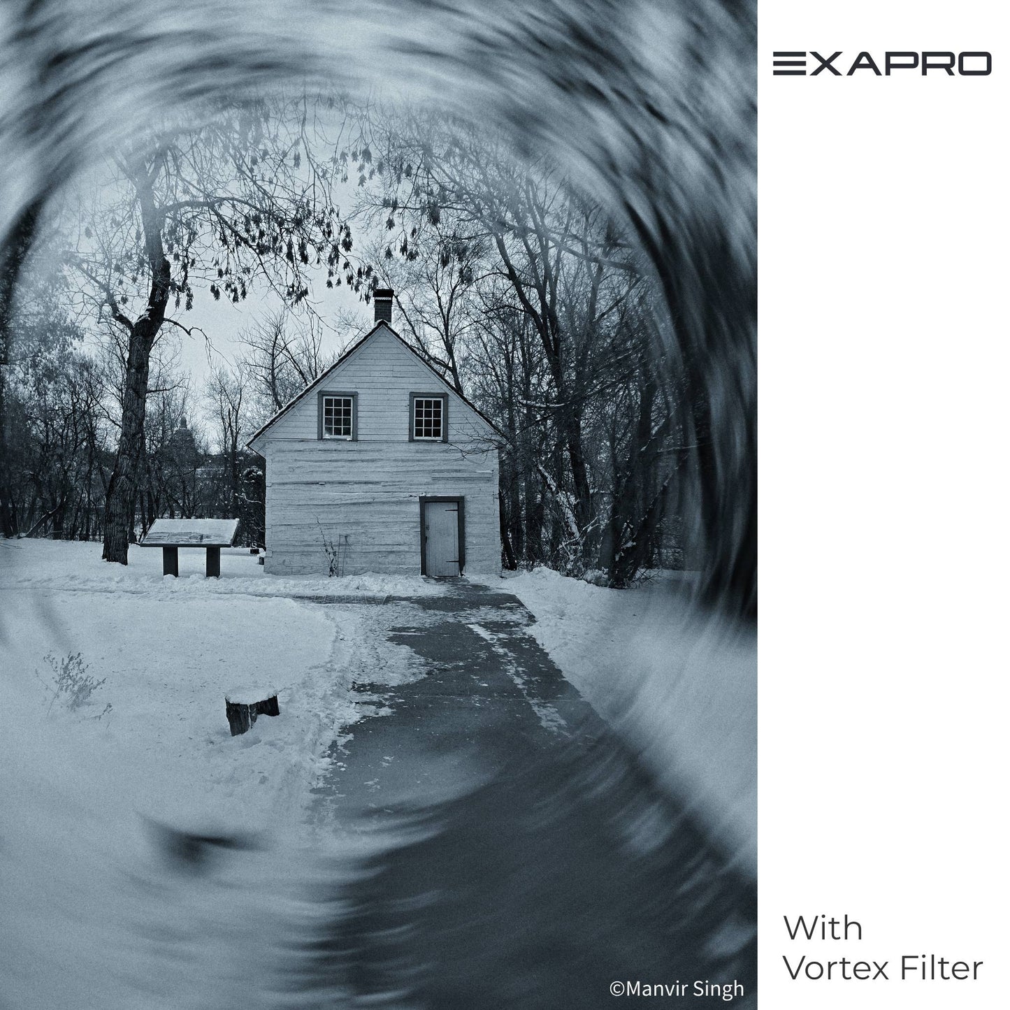 EXAPRO Filter Clip + 49mm Prism Filter Set