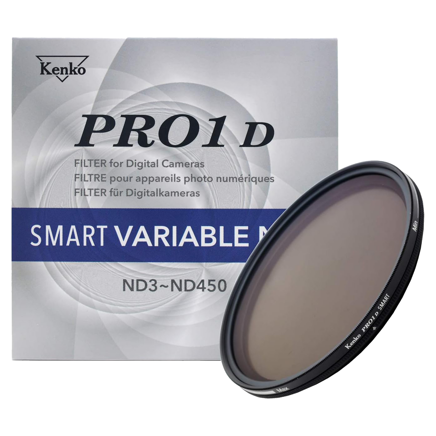 Kenko PRO1D SMART VARIABLE NDX3-450, Adjustable Neutral Density Filter