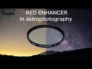 Red Enhancer effect in astrophotography. With-without comparison