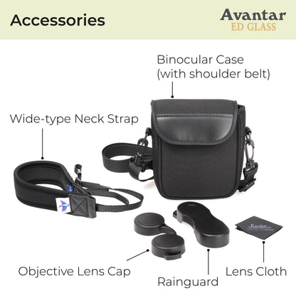 Kenko Avantar ED II Binocular, Roof Prism, with ED Glass, Waterproof IPX7, Compact & Lightweight