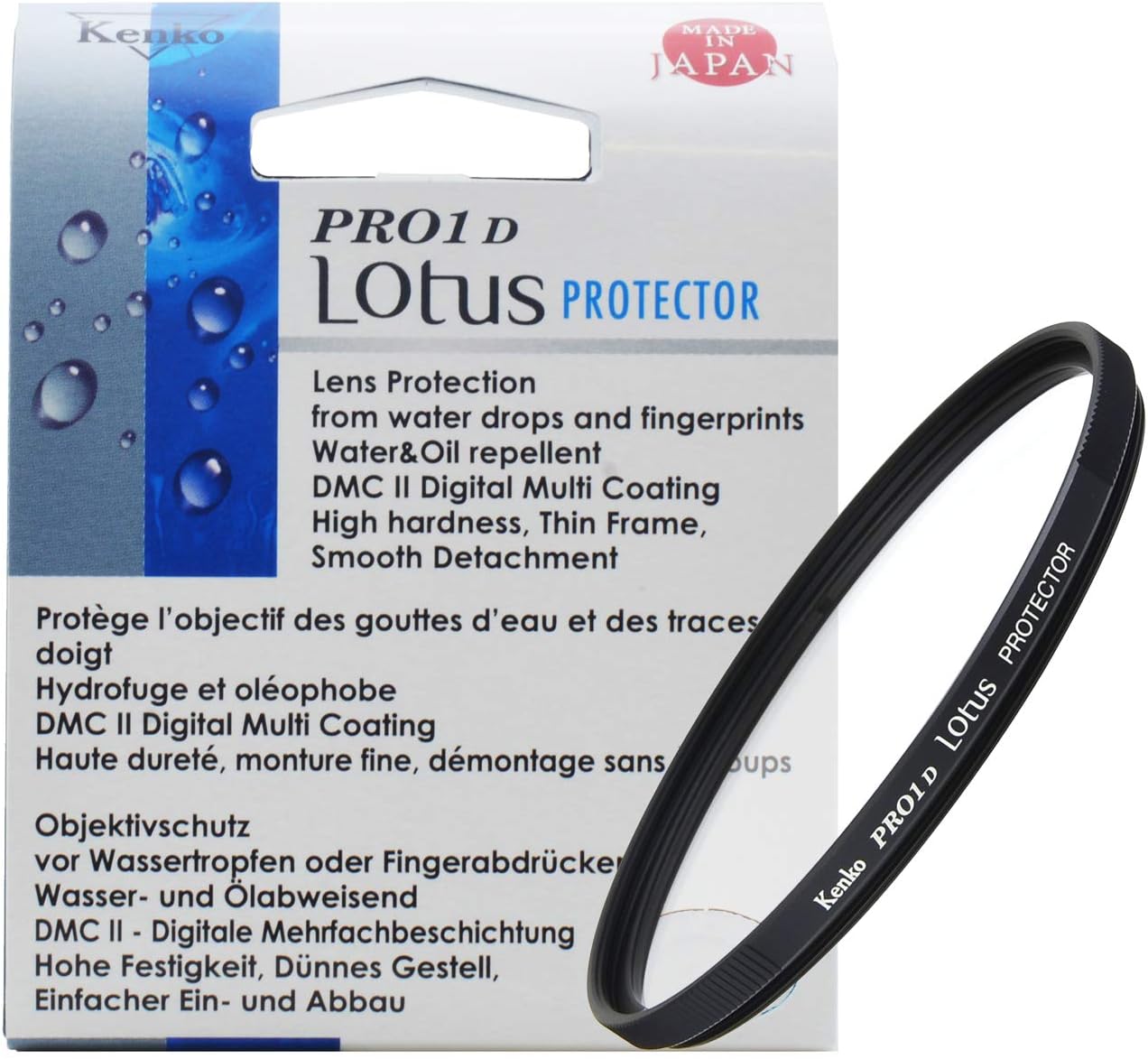 Kenko Lens Protector, PRO1D Lotus Protector, Water-proof, Low-Profile,