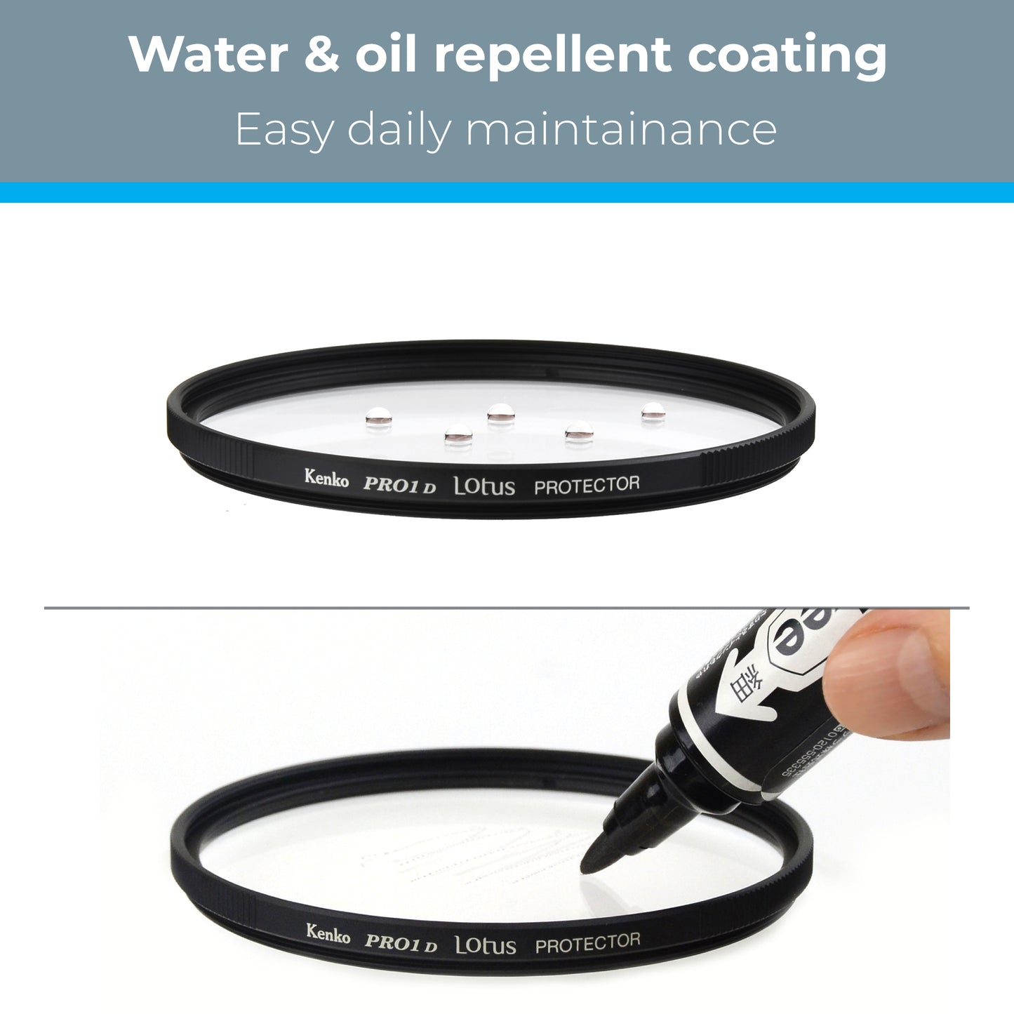 Kenko Lens Protector, PRO1D Lotus Protector, Water-proof, Low-Profile,
