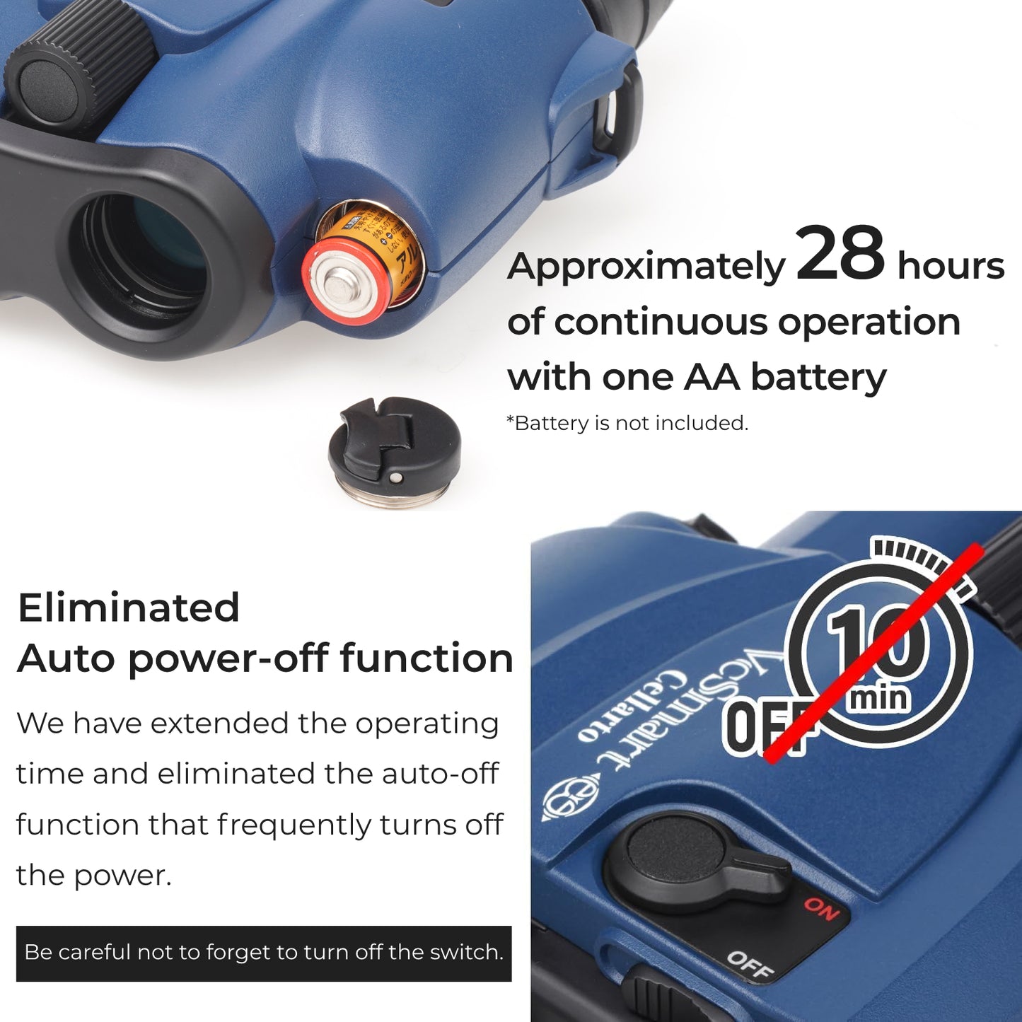 VC SMART 12x21 Cellarto, Image Stabilization Binocular